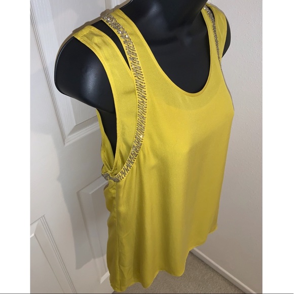 Rebecca Minkoff Keri Tank Top In Dijon –– NWT - Picture 8 of 15